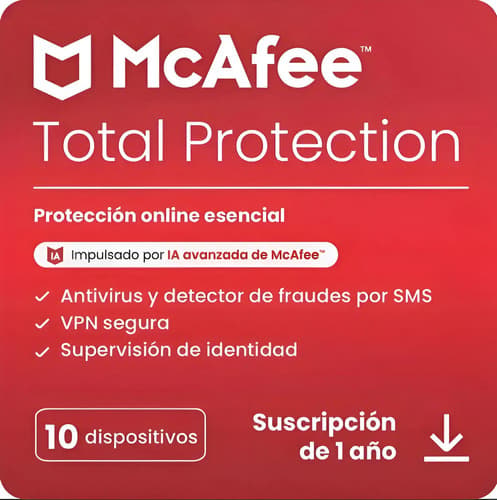 McAfee Total Protection 2025 Digital 1 Año 10 Dispositivos, imagen 2